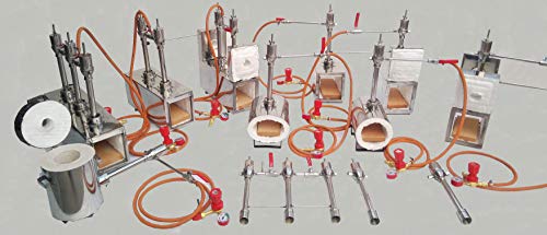 Simond Store Double Burner Propane Forge with Two Doors, 2600 F Rated, for Blacksmithing, Knife Making, Forging Tools and Equipment – Stainless Steel Rectangle Shape