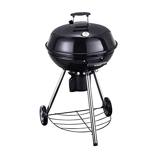 QIAOLI Multi-Function Round Barbecue Grill with Wheels Household Charcoal Grill Outdoor Grill Suitable for 5-15 People
