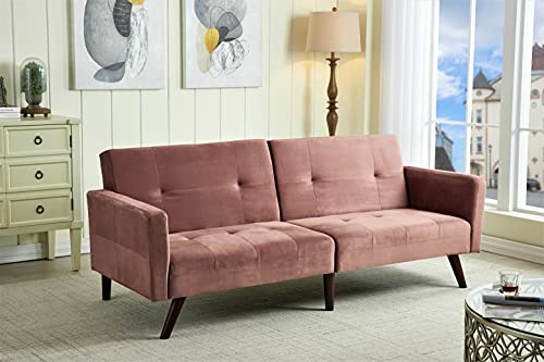 US Pride Furniture Iconic sofabed Sofa Bed, Rose