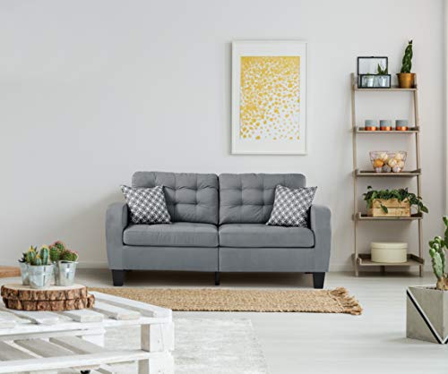 Lexicon Westville Tufted Fabric Sofa, 72.5