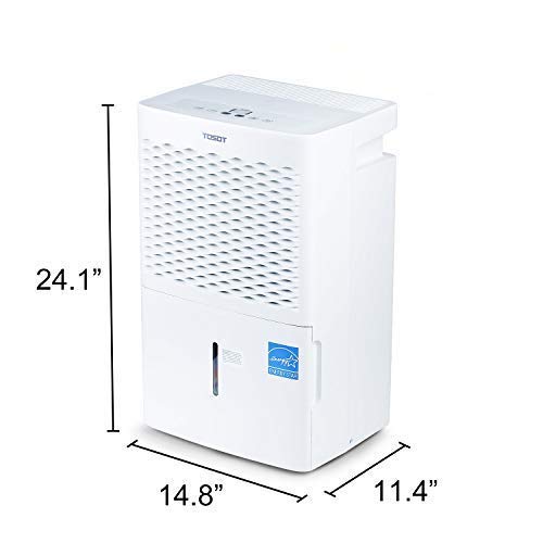 TOSOT 50 Pint with Internal Pump 4,500 Sq Ft Dehumidifier Energy Star - for Home, Basement, Bedroom or Bathroom - Super Quiet (Previous 70 Pint)