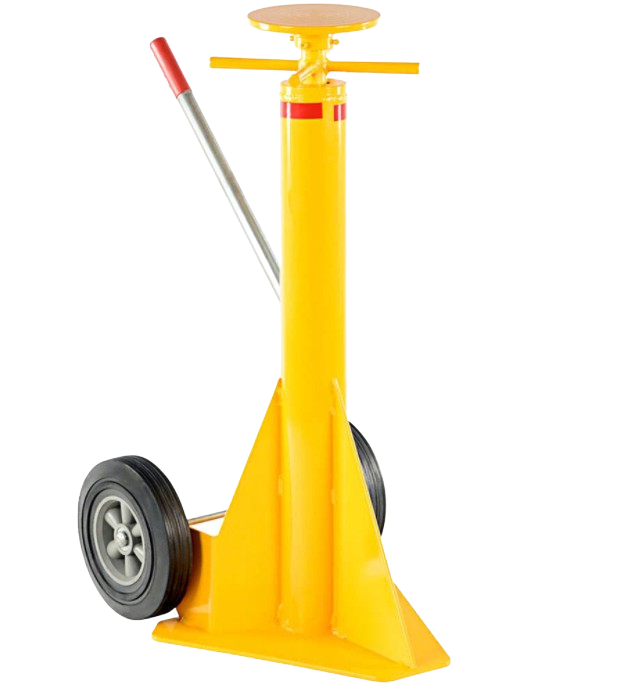 Vestil SP-TOP 40,000 lb. Capacity Steel Trailer Stabilizing Spin Top Jack Yellow New