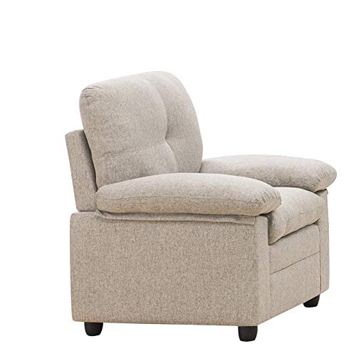 Home Square 3 Piece Living Room Set with Loveseat and 2 Armchairs in Beige