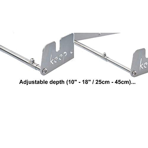 Keep on Turning 10 Skewer Kabob Kebab Shish Automatic Rotating Rotisserie Grill Rack Attachment Stainless Steel incl. 10 Skewers