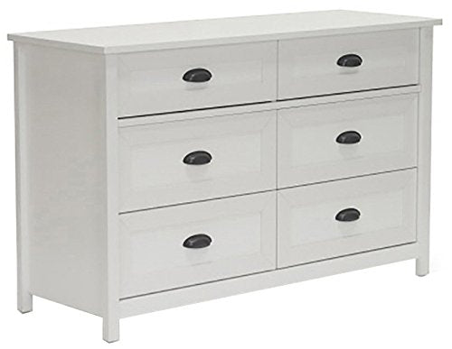Sauder County Line Dresser, Soft White finish