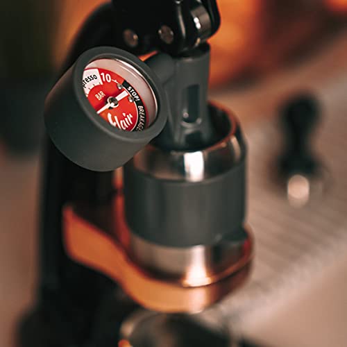 Flair Espresso Maker PRO 2 (Black) - An all manual lever espresso maker with stainless steel brew head and pressure gauge