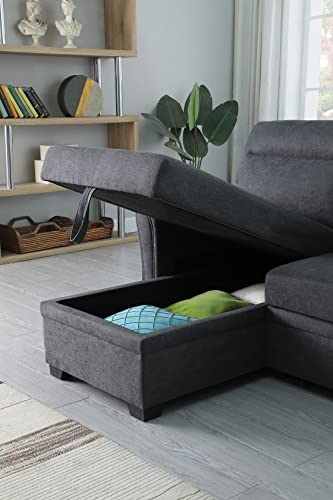 Devion Furniture Vienna Sofabed, Gray
