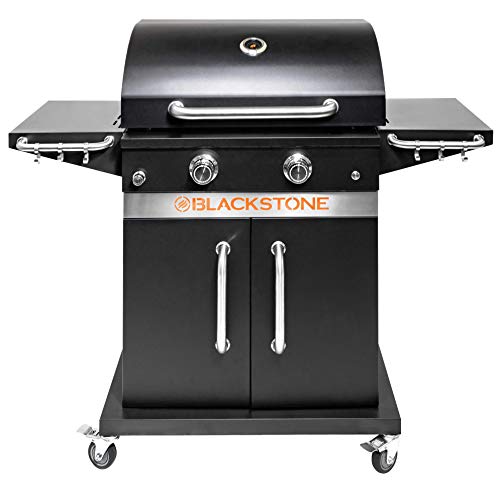 Blackstone 1822 Cabinet Hood, Side Shelves & Magnetic Zone Heavy Duty Flat Top Griddle Grill Station for Kitchen, Patio, Outdoor, Backyard, Balcony, 22
