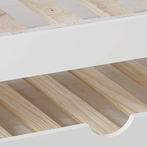 Donco Kids 122-3-TFW-503-W Mission Bunk Bed withTrundle Twin/Full/Twin White