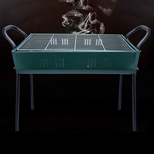 HYAN Barbecue Grill Outdoor Charcoal Barbecue Gril,Stainless Steel Portable Travel Folding Tall Barbecue BBQ Grill for Camping Cooking Picnic Patio Barbecue Shelves