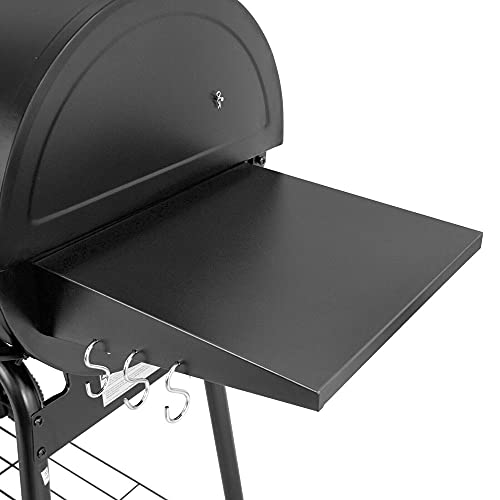 Mgioel Wood Pellet Grill & Smoke. Outdoor BBQ Cooking with Digital Temperature Control .Black.