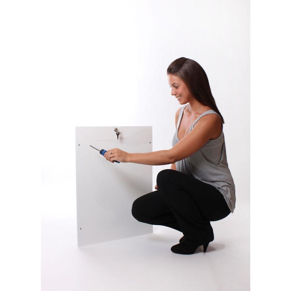 PlexiDor PD DOOR LG WH Large Energy Efficient Weatherproof Pet Door With Key Security Lock White New