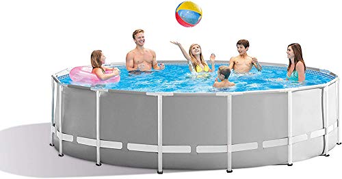XLBHSH 366 ×76 cm Metal Frame Pool Round Frame Above Ground Pool Pond Family Swimming Pool Metal Frame Structure Pool