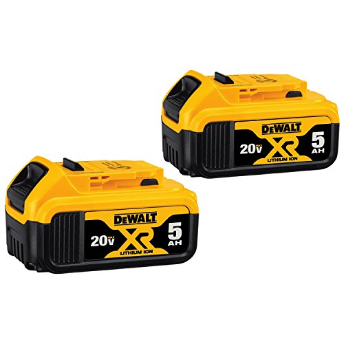DEWALT 20V MAX Charger, 4-Port, Rapid Charge (DCB104) & 20V MAX XR 20V Battery, 5.0-Ah, 2-Pack (DCB205-2)