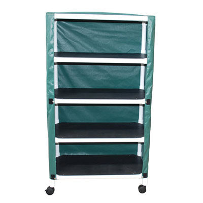 MJM Echo Four-Shelf Utility Linen Cart