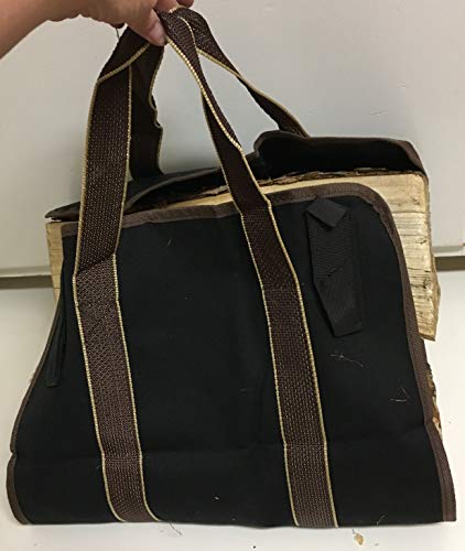 T&T Products Kindling Splitter – Cast Iron Firewood Log Splitter – Practical Wood Cracker with Free Black Canvas Log Carrying Bag – Safe and Ergonomic Design Fire Pit Accessories