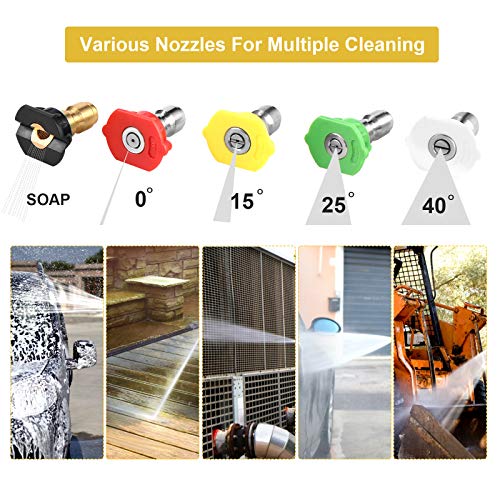 Pressure Washer TEANDE 4200PSI Gas Pressure Washer 7.0HP 212CC Gasline Power Washer 2.8GPM Pressure Washer, 5 Adjustable Nozzles,1 Gallon Flue Tank