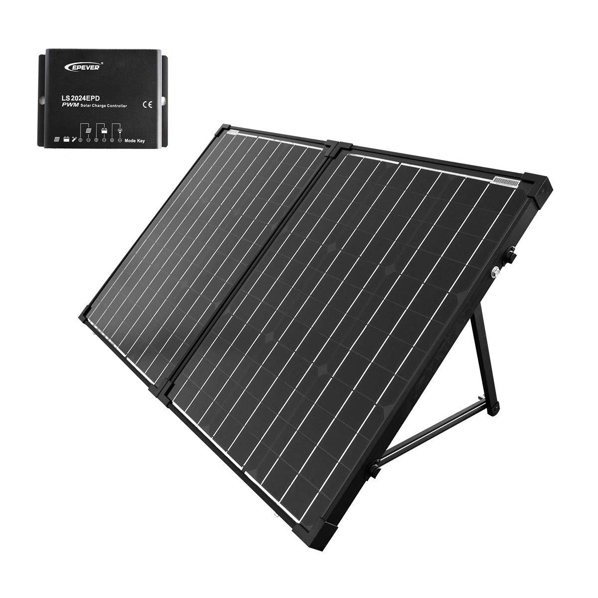 ACOPOWER HYPTK100WP20A 100W Portable Foldable Solar Panel Kit With Waterproof 20A Charge Controller New