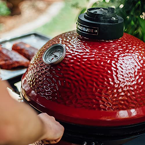 Kamado Joe KJ23RH Classic I Charcoal Grill, 18 inch, Blaze Red