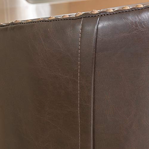 Christopher Knight Home Ogden KD Swivel Barstool (2 piece set) - Brown