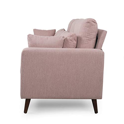 Christopher Knight Home Roselle Sofas, Light Blush + Espresso