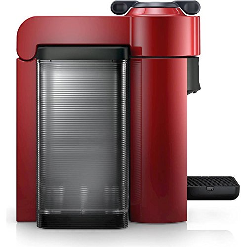 Nespresso Red Vertuoline Evolu GCC1 Espresso Maker/Coffee Maker and 2 Glasses Bundle - Includes Machine and 2 Espresso Glasses
