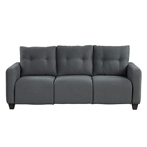 Cyurce 3 Seater Sofa 3 Seat Couch for Living Room Bedroom Guest Room 80.5” x 34” x 37”H