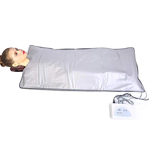 Nannday IR Sauna Blanket, 110V Sauna Heating Blanket Body Shaper Weight Loss Fitness Professional Detox Machine for Relaxation at Home