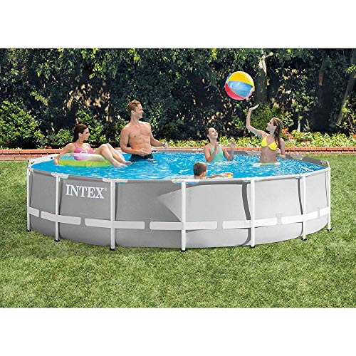 Intex 15ft x 42in Prism Frame Swimming Pool Set with Rechargeable Pool Vacuum