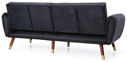 Glory Furniture Siena , Black Sofa Bed, 34