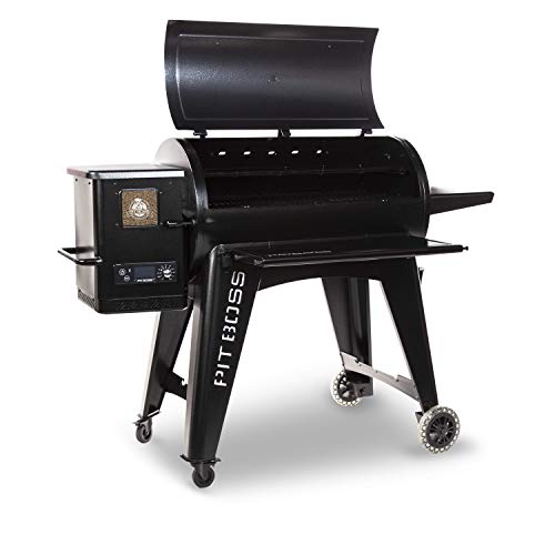 PIT BOSS PB1150G PG1150G Wood Pellet Grill w/Cover and Folding Front Shelf Included, Black