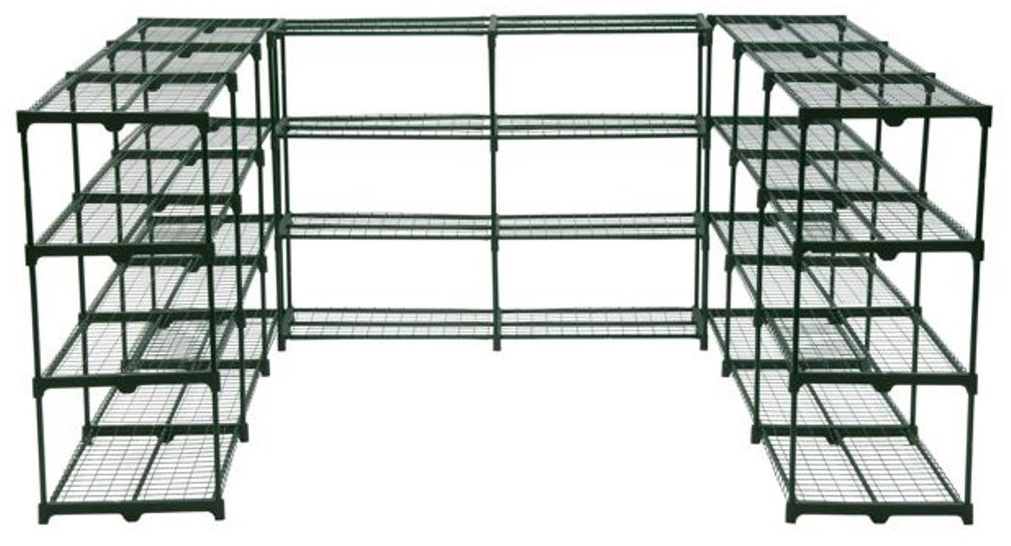 FlowerHouse 48 in. H X 288 in. W X 18 in. D Steel Shelf Kit