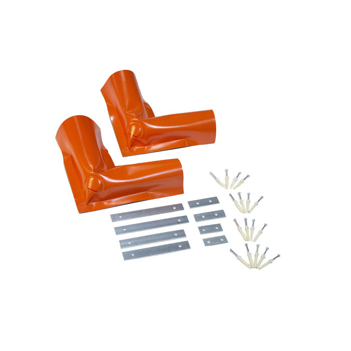 Justrite Make-A-Berm, Heavy Duty Vented Corner, 2 Inch High, 2 Per Box