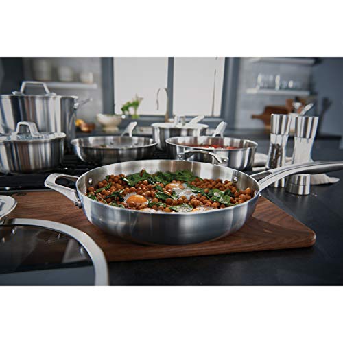 Calphalon Premier Stainless Steel Pots and Pans, 11-Piece Cookware Set