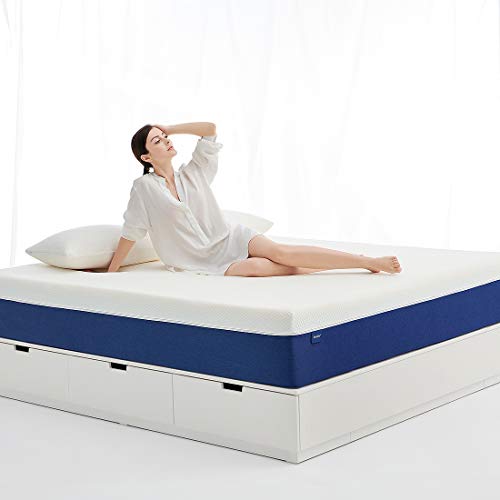 Queen Mattress, Molblly 14 inch Gel Memory Foam Mattress - Bed Mattress in a Box, Multi-Layered Foam, Comfort and Relieve Pressure