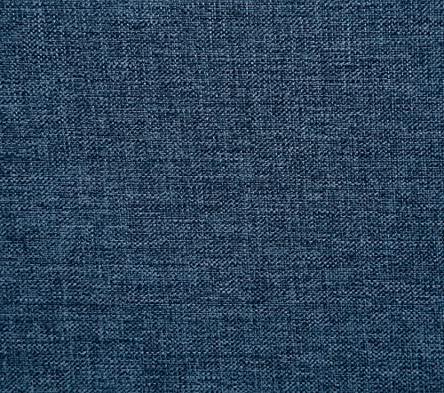 Poundex F6938 Bobkona Burril Linen-Like 4 Piece Left or Right Hand Reversible Sectional Set, Navy