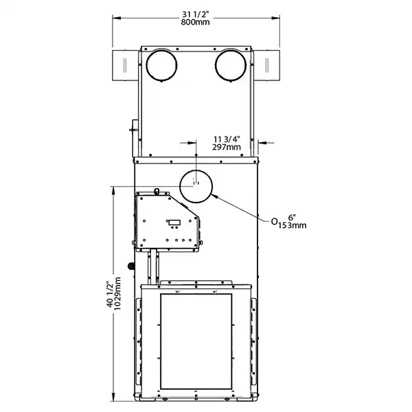 Drolet DF00500 Heatpack CSA Certified 1,500 Sq. Ft. Wood Furnace New Canada Only