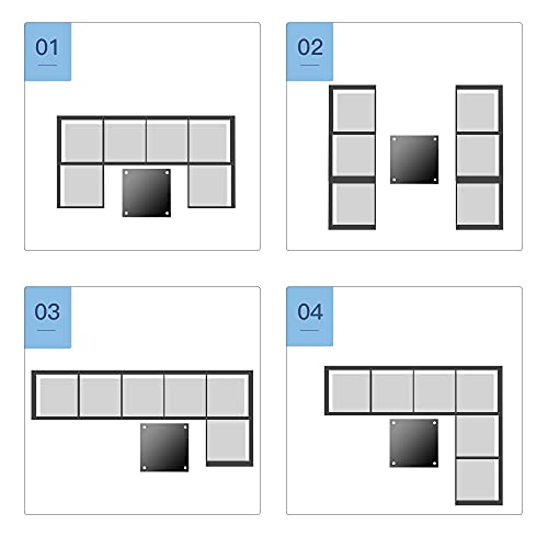 Outsunny 7-Piece Outdoor Wicker Patio Sectional Sofa Set, Modern Rattan Conversation Furniture Set with Cushions & Table, Grey