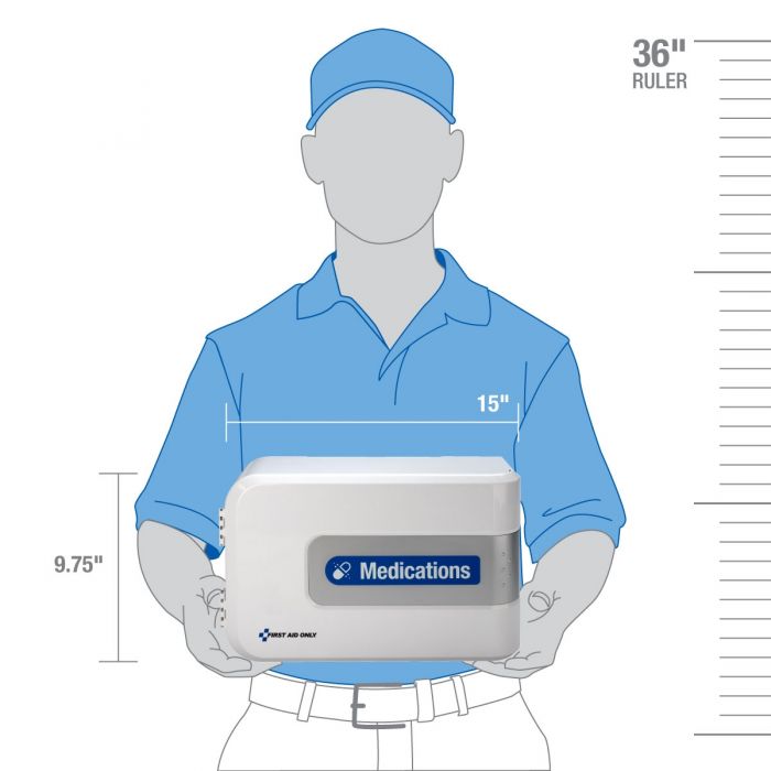 First Aid Only Smart Compliance Complete Medication Station (Case Of 2)