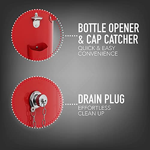 Permasteel PS-A207-RD Patio Cooler, Red