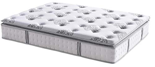 Classic Brands Mercer Cool Gel Memory Foam and Innerspring Hybrid 12-Inch Pillow Top Mattress | Bed-in-a-Box King