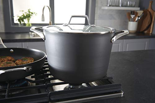 Calphalon Premier Hard-Anodized Nonstick 11-Piece Cookware Set, Black