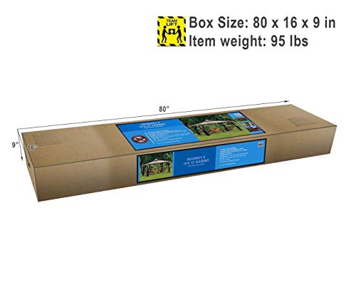 Sunjoy L-GZ798PST-E Regency Gazebo with Mosquito Netting