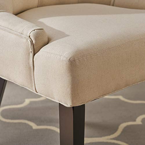 Christopher Knight Home Hayden Tufted Fabric Dining / Accent Chairs, 2-Pcs Set, Beige