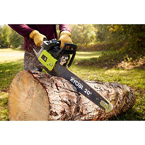 RYOBI 20 in. 50cc 2-Cycle Gas Chainsaw with Heavy-Duty Case