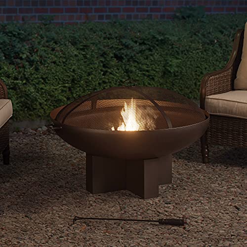 AmberCove Monticello Extra Large 40 in. Wood-Burning Firepit
