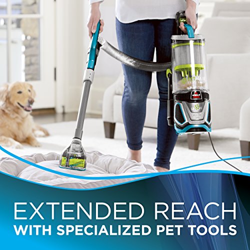 Bissell Pet Hair Eraser Lift Off Bagless Upright Vacuum, 20874, Blue