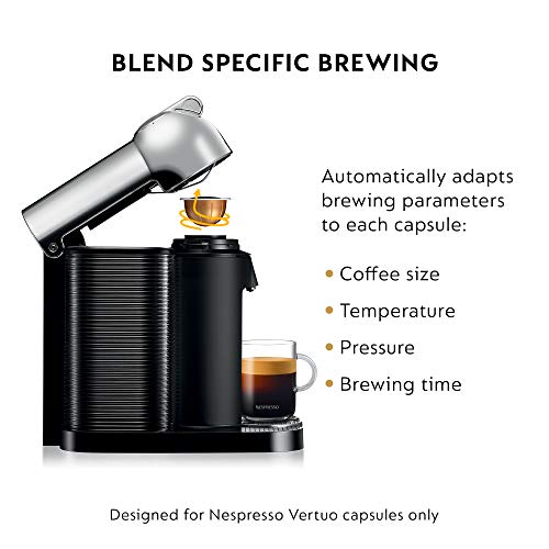 Breville BNV250CRO Nespresso Vertuo, Espresso Machine, Chrome