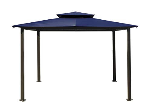 Paragon Outdoor GZ584EN Backyard Structure Soft Top Barcelona Gazebo, 10' x 12', Navy