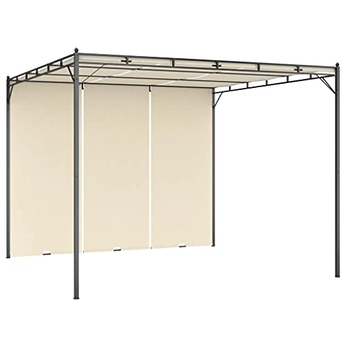 vidaXL Garden Gazebo with Side Curtain 157,5